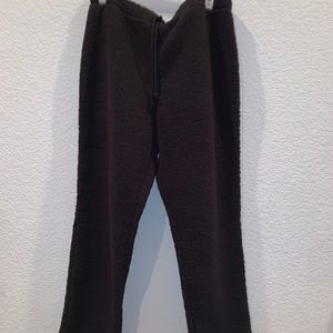 fuzzy black pants